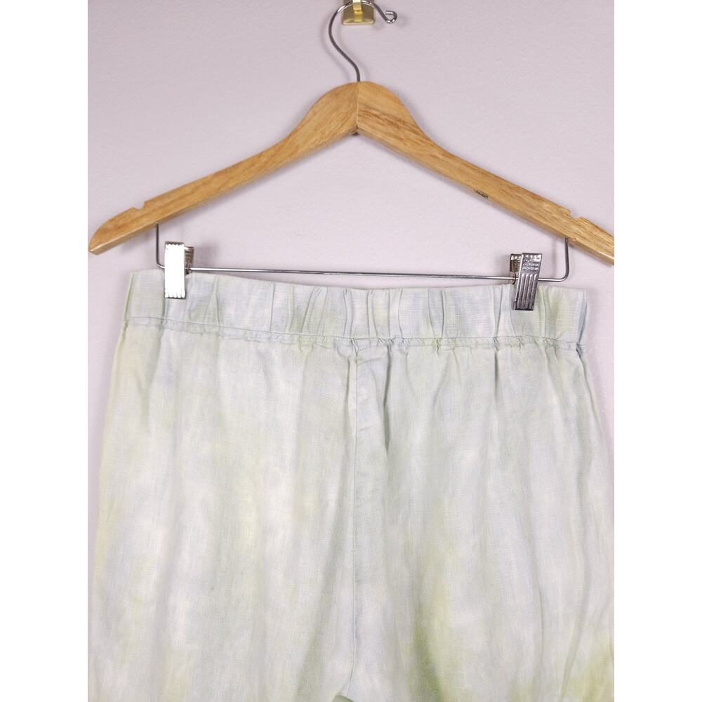 Pure Amici Small Women's Lightweight And Frayed Pants 100% Linen - Picture 13 of 13